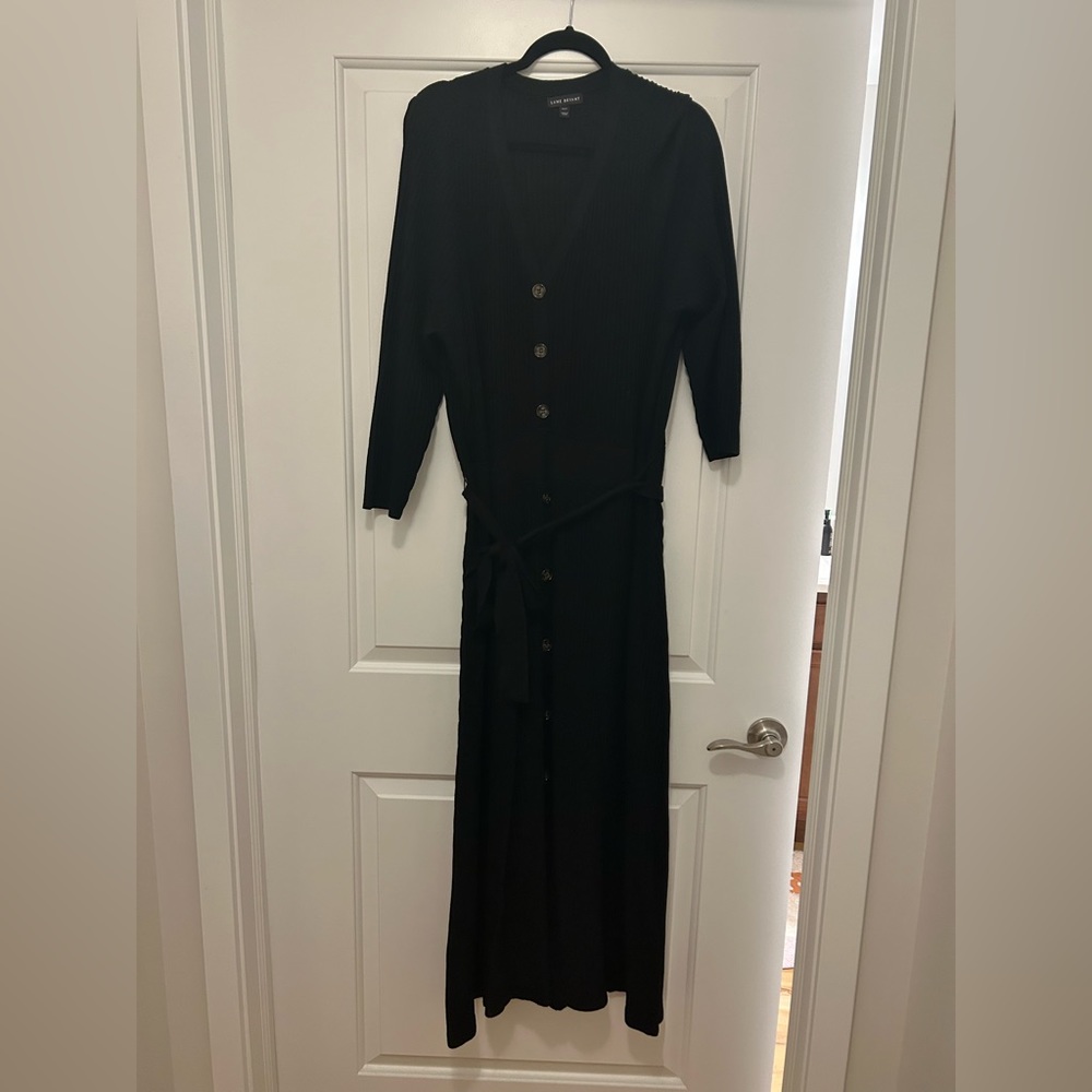 Like New Black ribbed knit swear dress Lane Bryant size 22/24